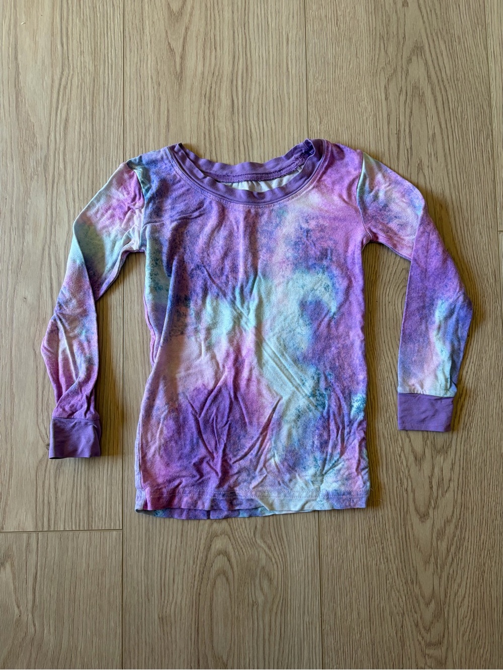 Little Sleepies Tie-Dye Long Sleeve Top - Purple & Pink
